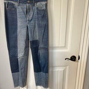 rag & bone Women’s new color block Blue Jeans
